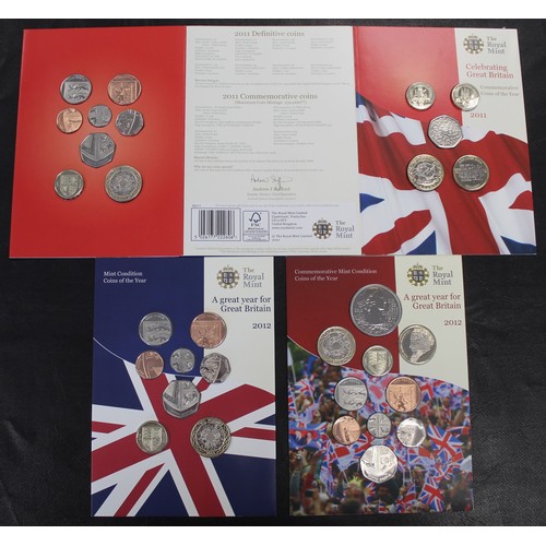 279 - 2011 & 2012 BUNC year sets featuring both definitive and commemorative issues for both years. As... 