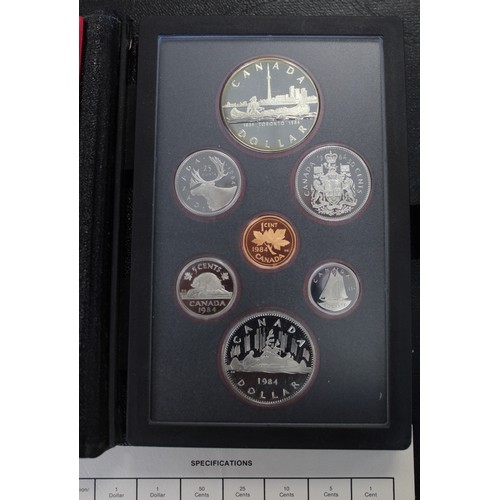 306 - A selection of mainly USA & Canadian silver and proof sets including 1984 Canada proof year set ... 