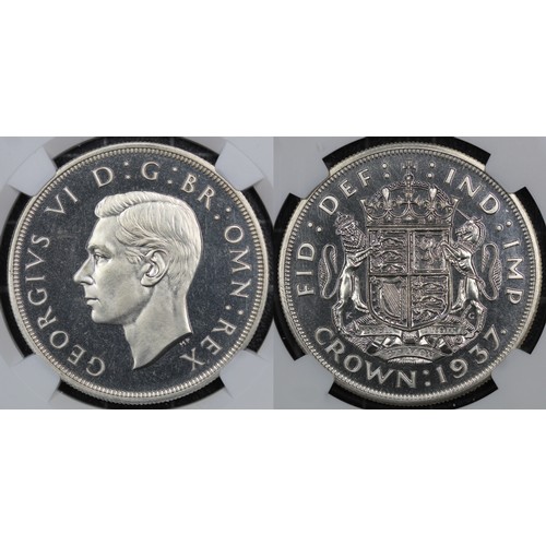 81 - 1937 Proof Crown, NGC PF65, George VI. A most attractive example with only minor contact marks. A bo... 