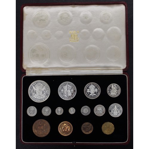 86 - 1937 15-coin Coronation proof set, George VI. An extremely pleasing set free of any notable toning, ... 