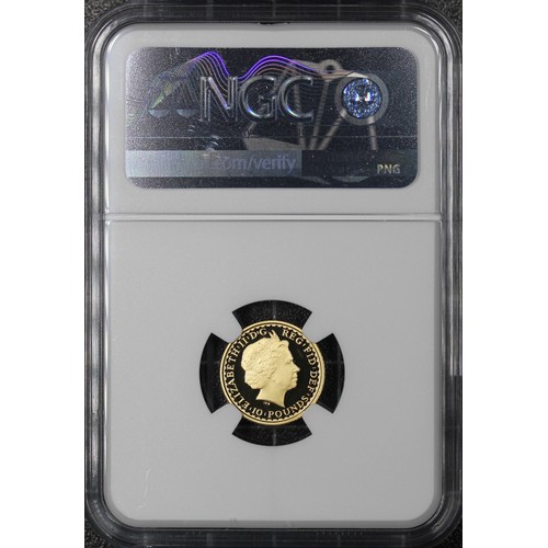 165 - NGC PF70 Ultra Cameo, 2009 1/10oz gold proof Britannia £10, Elizabeth II. As struck, FDC.... 