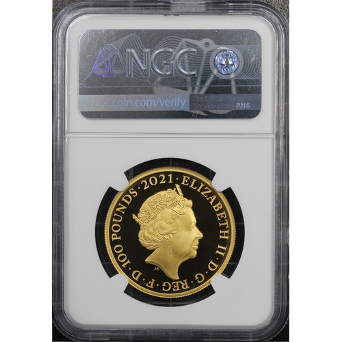 162 - NGC PF70 Ultra Cameo 2021 The Who 1oz gold proof £100, Elizabeth II. Part of the Music Legends serie... 