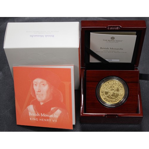 160 - 2022 Henry VII 2oz gold proof £200, Elizabeth II. The first part of the British Monarchs series with... 