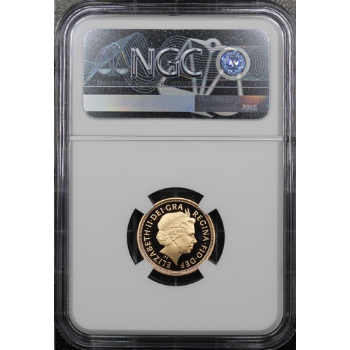 82 - NGC PF70 Ultra Cameo 2004 Proof half sovereign, Elizabeth II. Obv. portrait by Ian Rank-Broadley. As... 