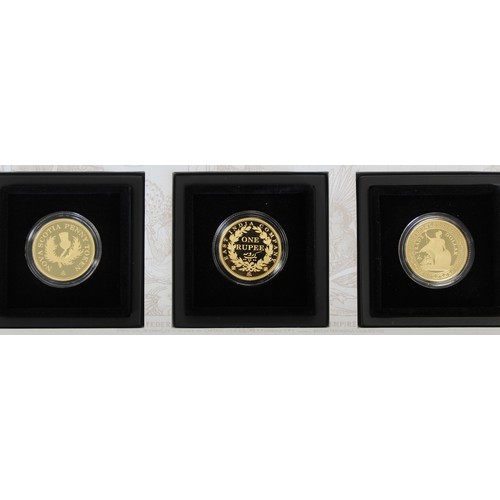 166 - St. Helena 2019 gold proof Empire Collection. Comprising modern reproduction of nine of the worlds m... 