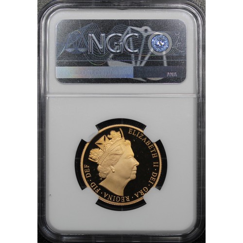 129 - NGC PF69 Ultra Cameo 2016 Gold proof £2 double sovereign, Elizabeth II. Obverse portrait a one-year ... 