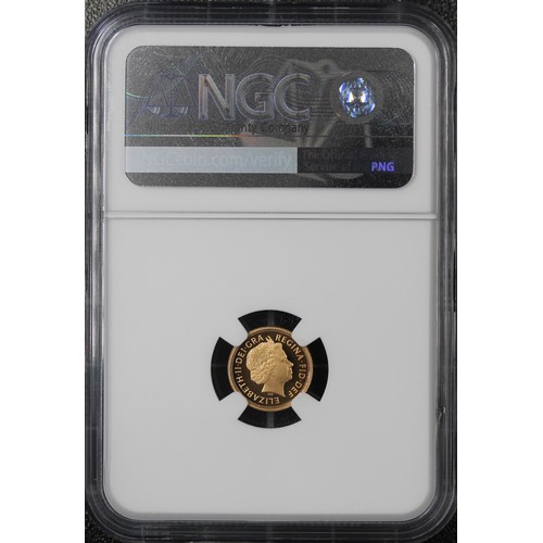 148 - NGC PF69 Ultra Cameo 2012 Proof quarter sovereign, Elizabeth II. Special reverse with stylised St. G... 