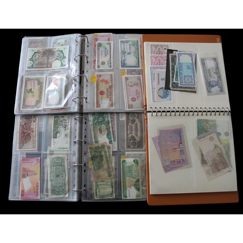 16 - In excess of 400 world banknotes in three collectors albums. Fair to UNC with many the latter. Some ... 