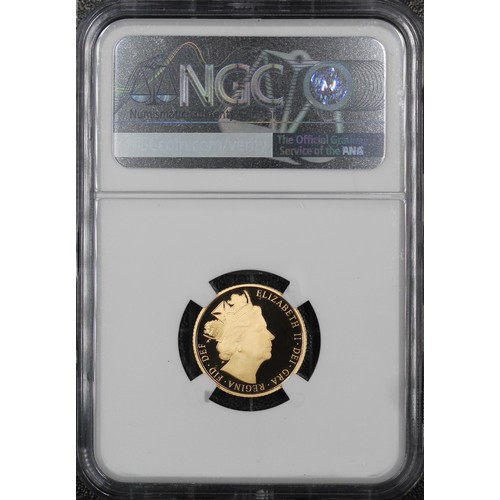 95 - NGC PF70 Ultra Cameo 2016 Proof half sovereign, Elizabeth II. Obverse portrait a one-year design by ... 