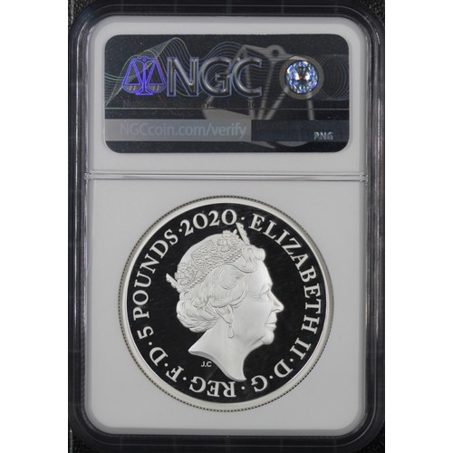 231 - NGC PF69 Ultra Cameo 2020 James Bond Silver Proof 2oz £5 coin, Elizabeth II. The second coin in the ... 