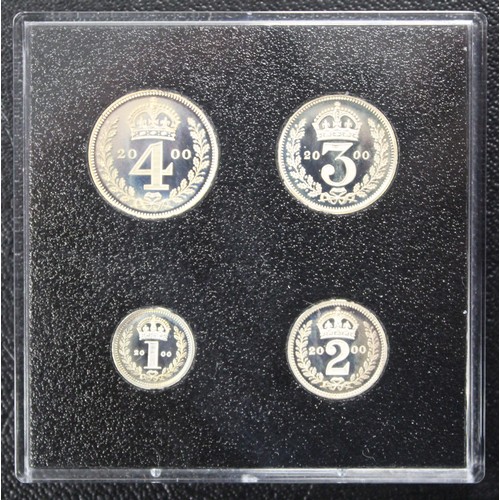 208 - 2000 Millennium silver proof 13-coin collection including Maundy set. A beautiful collection althoug... 