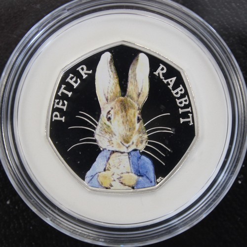 175 - 2016 Peter Rabbit Silver proof 50p, Elizabeth II. The key coin of the series complete with case, COA... 