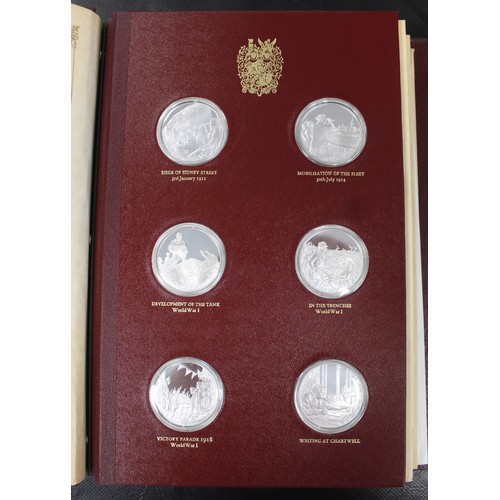 248 - The Churchill Centenary Trust silver proof medal collection comprised of 24 sterling silver rounds s... 