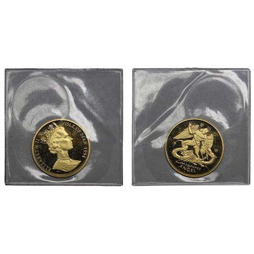 161 - Isle of Man, 1994 gold 1/20oz Angel in sealed blister pack. nFDC/FDC.