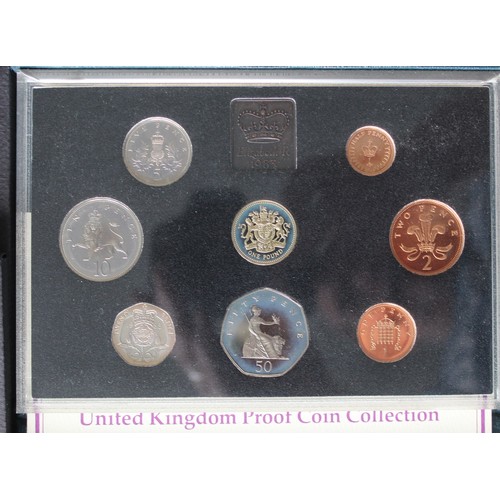 214 - Royal Mint proof sets (8) comprising 1980 (3), 1981 (4) and 1983. The last in blue presentation case... 