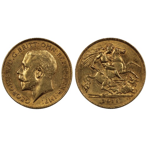 191 - 1911 Half sovereign, George V. VF. [Marsh 526, S.4006]