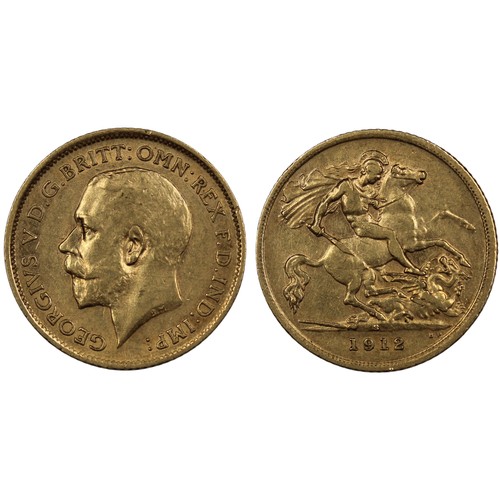 216 - Australia, 1912-S Half sovereign, George V. Sydney mint. VF. [Marsh 538, S.4003]