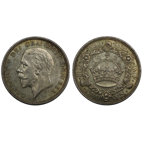 126 - 1933 Crown, George V. Obv. bare head facing left, Rev. crown and date within wreath. 7,132 examples ... 