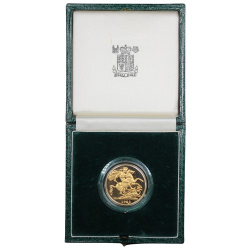 236 - 1988 Proof double sovereign/two pounds, Elizabeth II. Obverse portrait by Raphael Maklouf. Numerous ... 