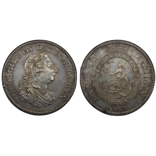 84 - 1804 Bank of England Dollar of 5 Shillings, George III. Type C/2B with 1st leaf of laurel to centre ... 