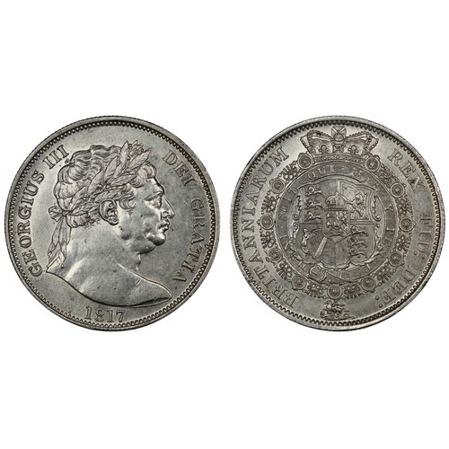 75 - 1817 Halfcrown, George III. Obv. large 