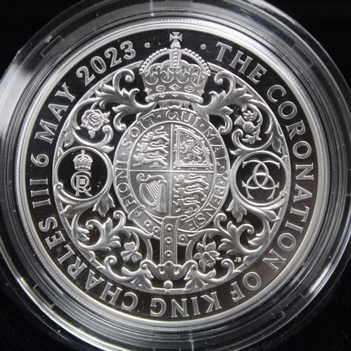 303 - 2023 Coronation 1oz silver proof £2, Charles III. Struck to commemorate Coronation of King Charles I... 