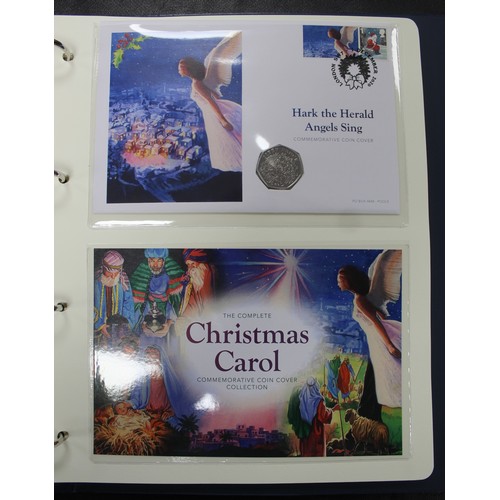 274 - An assortment of UK & Territory 50p & £2 coins to include Guernsey 2020 Christmas Carol 5-co... 