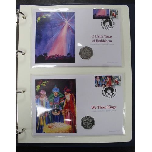 274 - An assortment of UK & Territory 50p & £2 coins to include Guernsey 2020 Christmas Carol 5-co... 