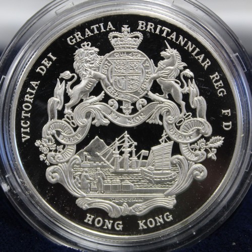 335 - Hong Kong, 1995 silver proof medal celebrating the Year of the Pig. Struck by the Royal Mint and pre... 