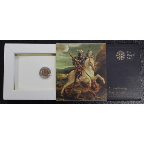 133 - 2009 Quarter sovereign, Elizabeth II. Presented in Royal Mint box on COA card. UNC. [Marsh 600, S.SA... 