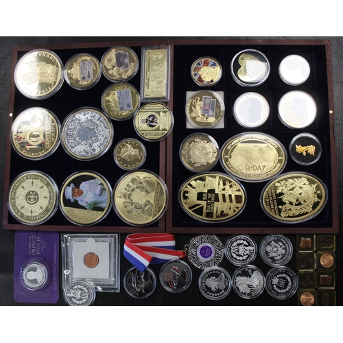 349 - An amassment of coins and numismatic related items celebrating mainly the British Monarchy