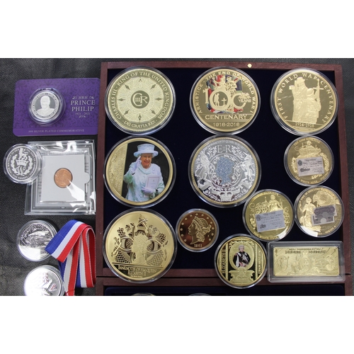 349 - An amassment of coins and numismatic related items celebrating mainly the British Monarchy