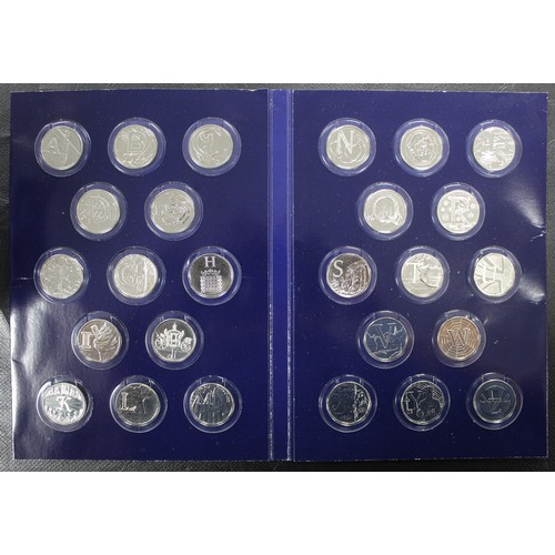 130 - 2018 complete A to Z 10p collection in Change Checker folder. All coins uncirculated.