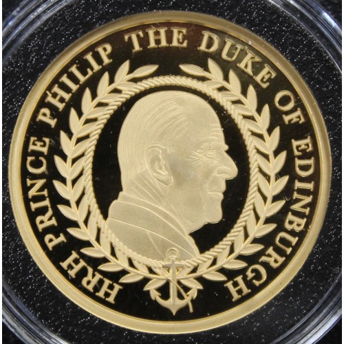 241B - HRH Prince Philip Commemorative gold proof medal (double sovereign specification). Featuring portrai... 