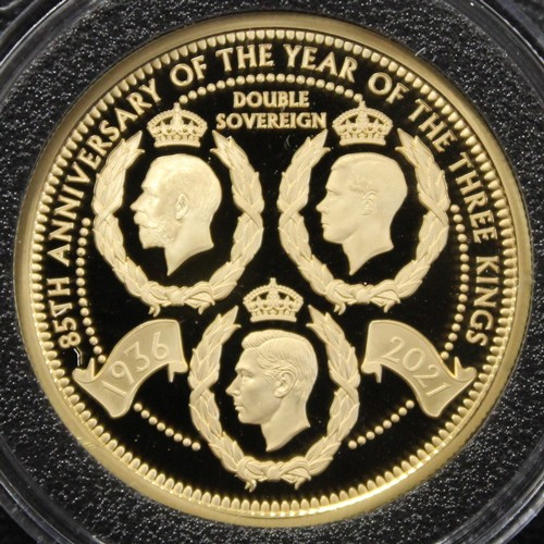 240Z - Tristan Da Cunha, 2021 Gold proof double sovereign, Elizabeth II. Struck to commemorate the 85th Ann... 