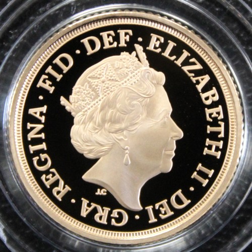 231A - 2021 Proof sovereign, Elizabeth II. Crowned 95 privy in exergue celebrating Her 95th birthday. Obver... 