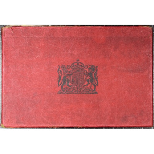 58 - 1927 Proof set, George V, in original red box of issue. A high quality set, the fields slightly hazy... 