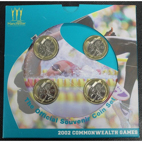 104 - BUNC 2002 Commonwealth £2 coin set. Outer sleeve with some creases and tears, coins as struck.