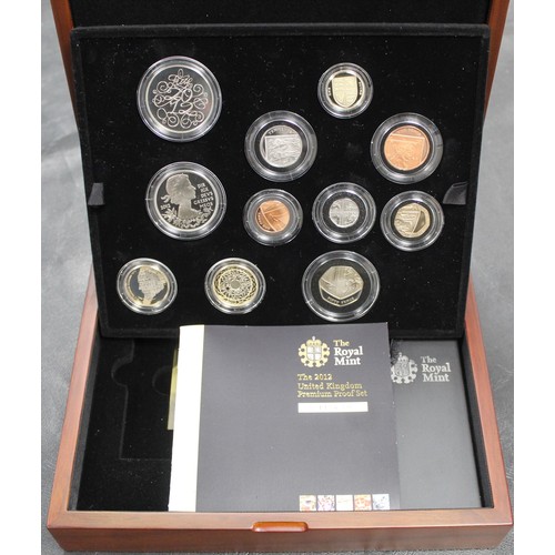 137 - 2012 Royal Mint 11-coin premium proof set featuring the Charles Dickens £2 coin and Diamond Jubilee ... 