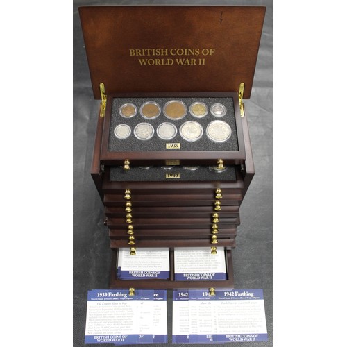 334 - 1939-1945 The British Coins of World War II, a complete collectors set presented in specially design... 