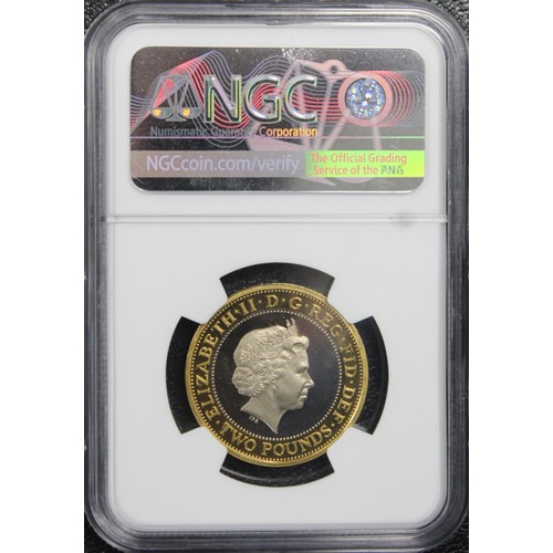 227 - Joint Finest NGC PF69 Ultra Cameo 2015 proof £2 coin, Elizabeth II. Struck to celebrate the The Navy... 