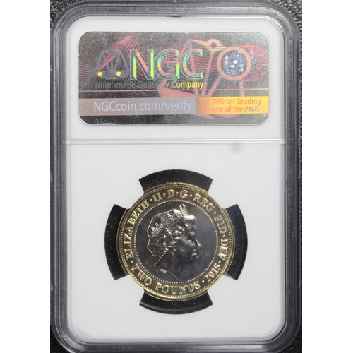 229 - Joint Finest 2015 £2 coin, NGC MS69 DPL, Elizabeth II. Struck to celebrate the 800th Anniversary of ... 