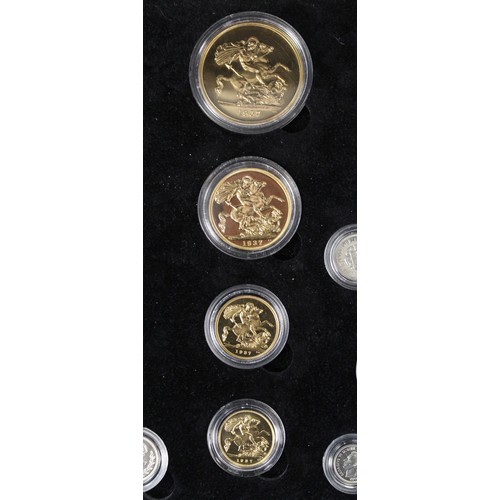 205 - A spectacular 1937 19-coin proof set celebrating the coronation of King George VI. Comprising the fo... 