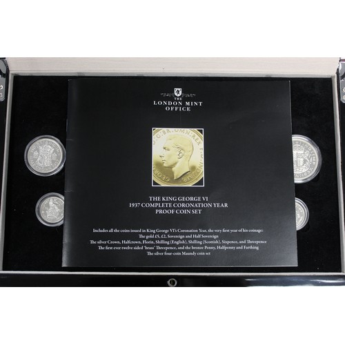 205 - A spectacular 1937 19-coin proof set celebrating the coronation of King George VI. Comprising the fo... 