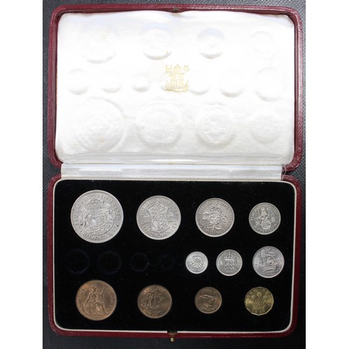 1937 Currency coin set, George VI, presented in specimen/proof case ...