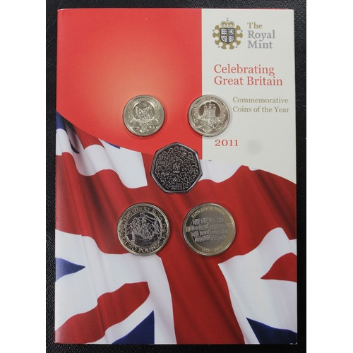 252 - 2011 13-coin brilliant uncirculated year set featuring both definitive and commemorative issues incl... 