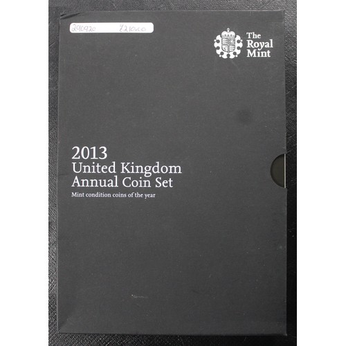 253 - 2013 15-coin brilliant uncirculated annual set featuring both definitive and commemorative issues in... 