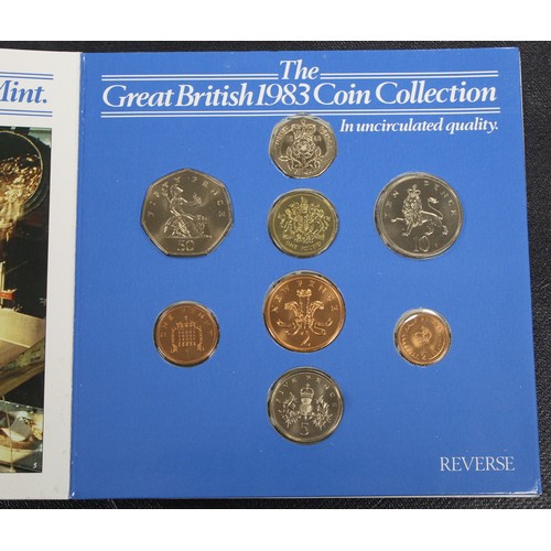 246 - 1983 New Pence 2p Mule in BUNC Martini issue year set. The much publicised and very rare error as st... 