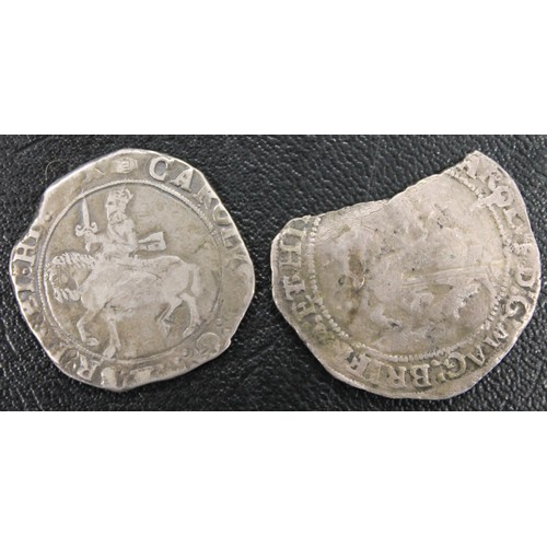 46 - Charles I (1625-1649) halfcrown, mm. crown, c.1635-1636. Group III, type 3a1 with scarf flying from ... 