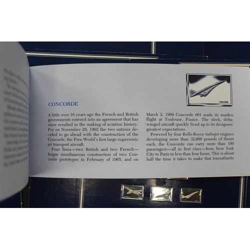 285 - The Great Airplanes miniature silver collection by John Pinches, c.1978. Each ingot weighing approx.... 